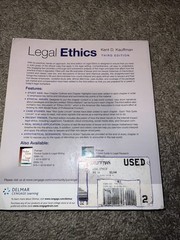 Legal Ethics by Kent Kauffman (2013, Trade Paperback)