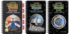 BLACK BOOK TRIO… ENGINEERS + FASTENERS + ELECTRICAL BOOKS (ENGINEERING)