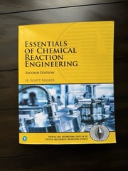 Essentials of Chemical Reaction Engineering by H Fogler (2017, Trade Paperback)